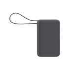 Batterie externe compacte avec charge rapide et écran LED 30 000 mAh couleur gris foncé troisième vue