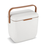 Glacière portable compacte anti-fuite pour boissons et snacks 8 L couleur blanc