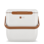Glacière portable compacte anti-fuite pour boissons et snacks 8 L couleur blanc troisième vue