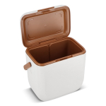 Glacière portable compacte anti-fuite pour boissons et snacks 8 L couleur blanc cinquième vue