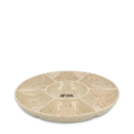 Assiette en céramique artisanale au motif moucheté Sagaform vue principale