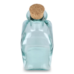 Bouteille carrée en verre avec bouchon anti-goutte 1 L couleur transparent sixième vue