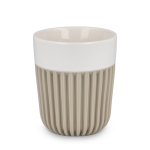 Tasse en porcelaine fabriquée en Europe avec housse isolante, 280 ml couleur beige