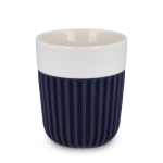 Tasse en porcelaine fabriquée en Europe avec housse isolante, 280 ml couleur bleu foncé