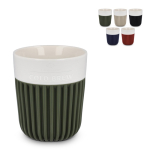 Tasse en porcelaine fabriquée en Europe avec housse isolante, 280 ml