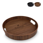 Plateau bicolore en bois certifié avec anses intégrées