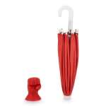 Support téléphone en forme de parapluie avec ventouse et protection couleur rouge