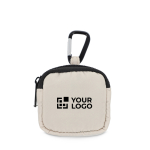 Étui pour écouteurs avec mousqueton et fermeture éclair vue principale