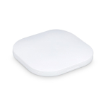 Miroir compact avec lumière rechargeable et double grossissement couleur blanc