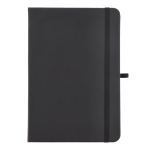 Carnet A5 en PU, notes adhésives et poche intérieure, pages à points couleur noir