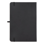 Carnet A5 en PU, notes adhésives et poche intérieure, pages à points couleur noir troisième vue