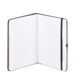 Carnet A5 en PU, notes adhésives et poche intérieure, pages à points couleur noir septième vue