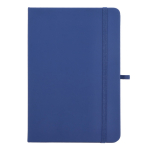 Carnet A5 en PU, notes adhésives et poche intérieure, pages à points couleur bleu foncé