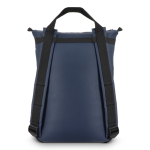 Sac à dos pour PC rembourré et résistant aux éclaboussures 15,6'' couleur bleu foncé quatrière vue