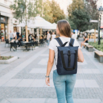 Sac à dos pour PC rembourré et résistant aux éclaboussures 15,6'' couleur bleu foncé