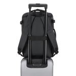 Sac à dos de voyage extensible et spacieux, compatible bagage cabine couleur noir sixième vue