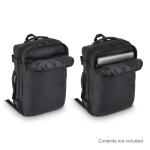 Sac à dos de voyage extensible et spacieux, compatible bagage cabine couleur noir neuvième vue