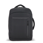 Sac à dos pour PC en similicuir avec sangle pour valise 15,6'' couleur noir