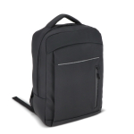 Sac à dos pour PC en similicuir avec sangle pour valise 15,6'' couleur noir deuxième vue