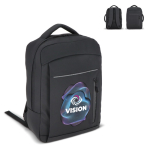 Sac à dos pour PC en similicuir avec sangle pour valise 15,6''