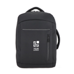 Sac à dos pour PC en similicuir avec sangle pour valise 15,6'' vue principale