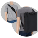 Sac à dos pour PC convertible en sac bandoulière 15,6'' couleur noir sixième vue