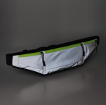 Banane réfléchissante pour course avec fermeture éclair et dos en mesh couleur gris cinquième vue