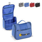 Trousse en plastique recyclé avec crochet intérieur pour suspendre