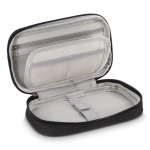 Étui organisateur compact pour accessoires technologiques couleur noir quatrière vue