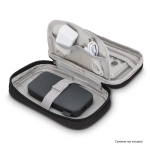 Étui organisateur compact pour accessoires technologiques couleur noir cinquième vue