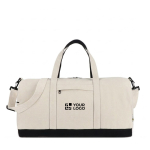 Sac de voyage en coton et polyester avec poche avant et latérale vue principale