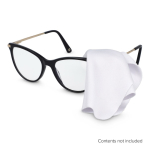 Chiffon en microfibre antidérapant pour lunettes et tapis de souris couleur blanc cinquième vue