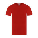 T-shirt adulte à manches courtes en coton avec col rond 150 g/m² couleur rouge première vue