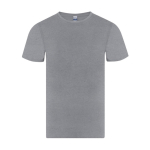 T-shirt adulte à manches courtes en coton avec col rond 150 g/m² couleur gris première vue