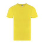 T-shirt adulte à manches courtes en coton avec col rond 150 g/m² couleur jaune première vue