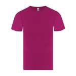 T-shirt adulte à manches courtes en coton avec col rond 150 g/m² couleur fuchsia première vue