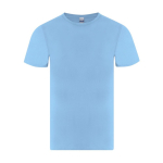 T-shirt adulte à manches courtes en coton avec col rond 150 g/m² couleur bleu ciel première vue