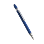 Stylo en aluminium recyclé avec spinner et embout tactile, encre bleue couleur bleu marine Vue 1