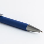 Stylo en aluminium recyclé avec spinner et embout tactile, encre bleue vue 2