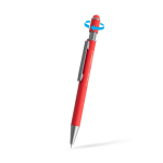 Stylo en aluminium recyclé avec spinner et embout tactile, encre bleue