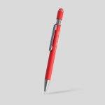 Stylo en aluminium recyclé avec spinner et embout tactile, encre bleue