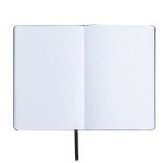 Carnet A5 en similicuir recyclé à couverture souple, pages blanches vue 3