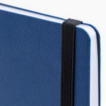 Carnet A5 en similicuir recyclé à couverture souple, pages blanches vue 3