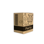 Bouchon en liège pour bouteille avec anneaux marque-verres colorés vue en boîte