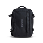 Sac à dos extensible type  « sous le siège » avec poche antivol 15,6” couleur noir vue du logo imprimé