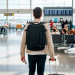 Sac à dos extensible type  « sous le siège » avec poche antivol 15,6” vue d'ambiance