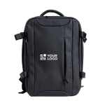 Sac à dos extensible type  « sous le siège » avec poche antivol 15,6” vue avec impression