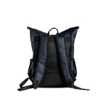 Sac à dos enroulable avec revêtement PU et poche ordinateur 15,6'' couleur noir vue 2