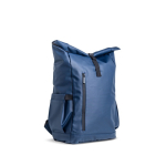 Sac à dos enroulable avec revêtement PU et poche ordinateur 15,6'' couleur bleu marine Vue 1