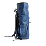 Sac à dos enroulable avec revêtement PU et poche ordinateur 15,6'' couleur bleu marine vue 5